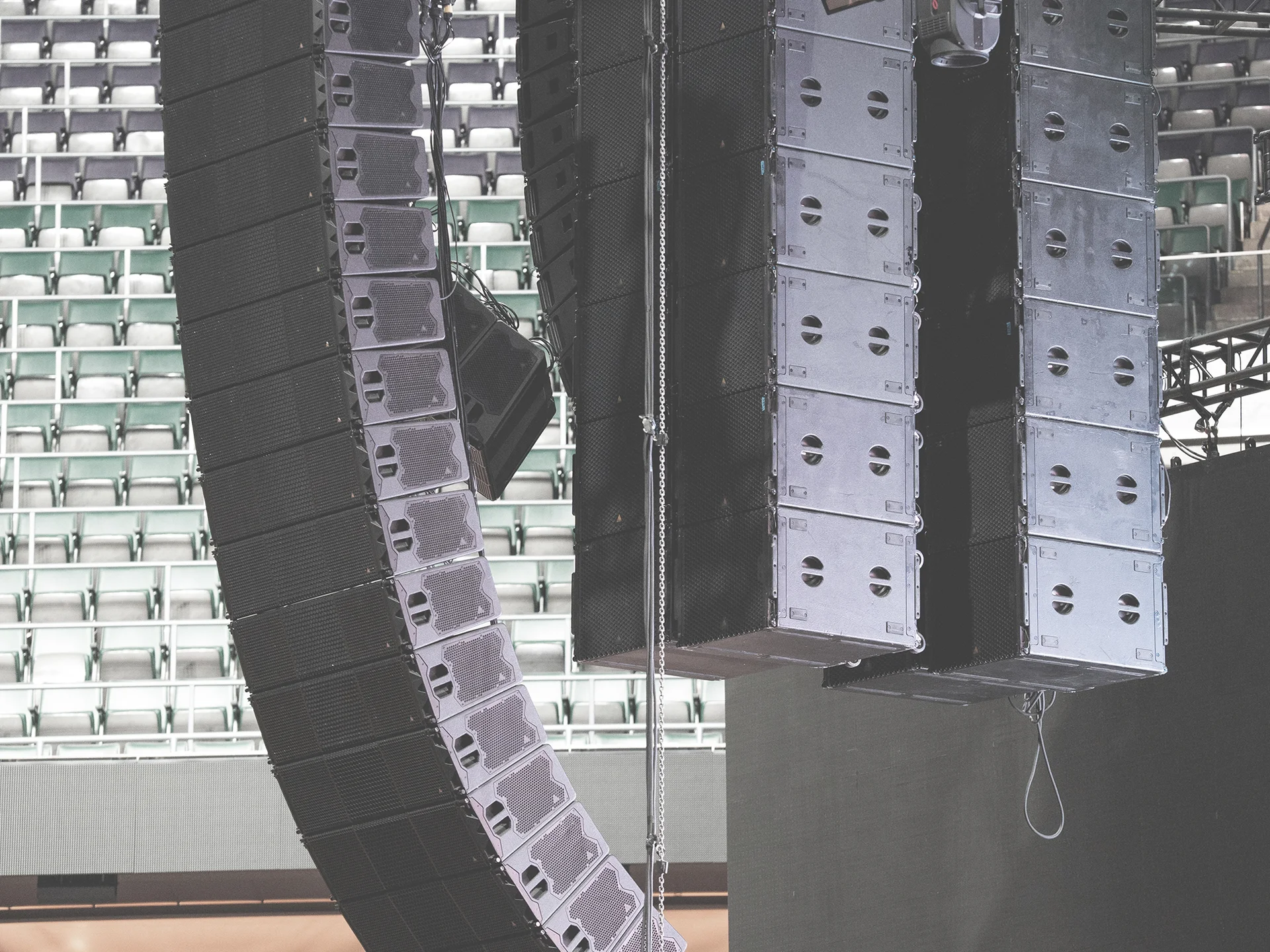 Promotional image of Adamson System Engineering Vergence Group Loudspeakers.